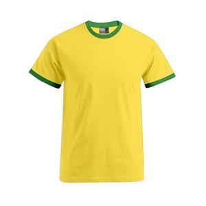 Promodoro Heren shirt geel groen -