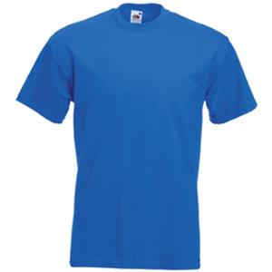 Fruit of the Loom Basics tshirt - heren - blauw - 100% katoen - Regular fit -