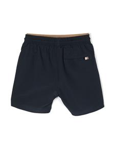 Zwembroek met logoprint - Blauw