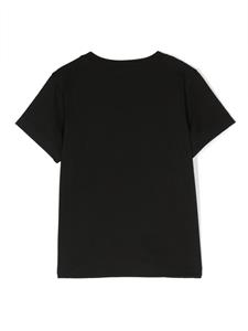 Balmain Kids T-shirt met pailletten - Zwart