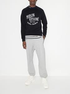 maisonkitsuné Maison Kitsuné Sweater met logoprint - Zwart