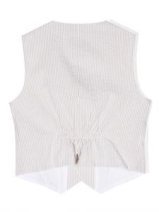 ilgufo Il Gufo Gestreept gilet - Beige