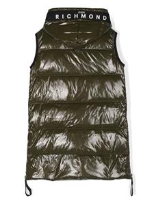 John Richmond Junior Bodywarmer met capuchon - Groen