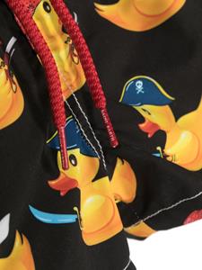 Zwembroek met print - Zwart