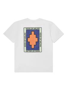 marceloburloncountyofmilankids Marcelo Burlon County Of Milan Kids T-shirt met print - Wit