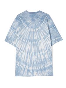 dsquared2kids DSQUARED2 KIDS T-shirt met tie-dye print - Blauw