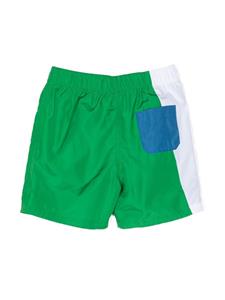 dolce&gabbanakids Dolce & Gabbana Kids Shorts met trekkoordtaille - Groen
