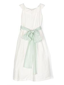 ilgufo Il Gufo Jurk met strikdetail - Wit