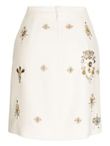 zuhairmurad Zuhair Murad Mini-rok verfraaid met juwelen - Wit