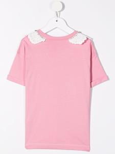 nº21kids Nº21 Kids T-shirt verfraaid met kristallen - Roze