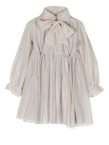 SHATHA ESSA Midi-jurk met strik - Wit