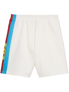 guccikids Gucci Kids Shorts met zijstreep - Wit