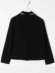 versacekids Versace Kids Blazer met logo - Zwart