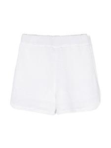 Brunello Cucinelli Kids Shorts met trekkoord - C9190 BIANCO