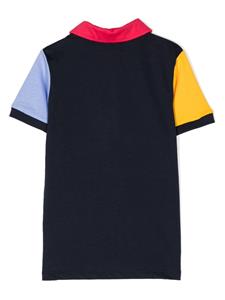 Aigner Kids Poloshirt met colourblocking - Blauw