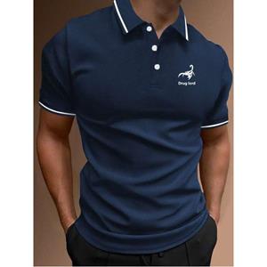 Bengbukulun Scorpion Print Men Short Sleeve Polo Shirt , Men Summer Trending Fashion Slim Fit Oversize Polo Shirt .