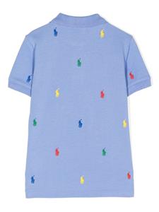 poloralphlaurenkids POLO RALPH LAUREN KIDS Poloshirt met geborduurd logo - Blauw