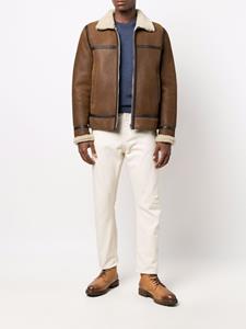 Canali Fijngebreide trui - Blauw
