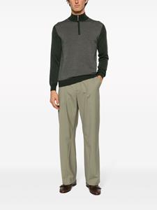 Canali Trui met halve rits - Groen