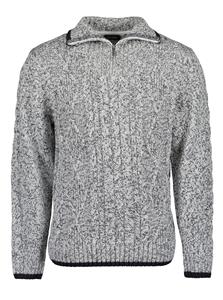 Blue Seven Strickpullover Blue Seven Herren Troyer Pullover ESSENTIAL (1-tlg)