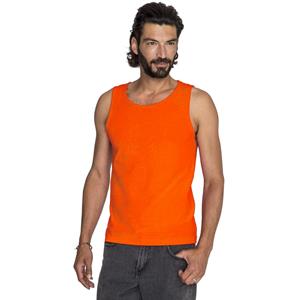 Gildan Oranje casual tanktop/singlet voor heren