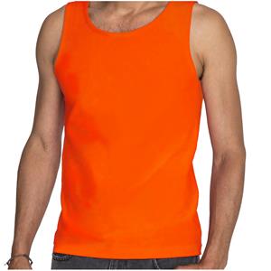 Sols oranje tanktop / hemdje / singlet voor heren