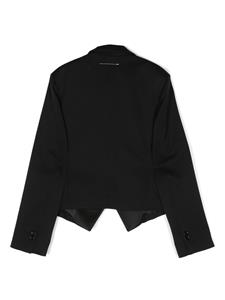 mm6maisonmargielakids MM6 Maison Margiela Kids Colbert met enkele rij knopen - Zwart