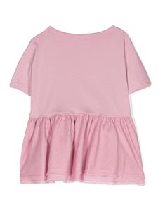 ilgufo Il Gufo T-shirt met ruches - Roze