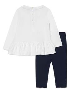 poloralphlaurenkids POLO RALPH LAUREN KIDS Broek set met geborduurd logo - Wit