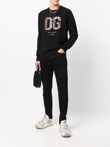 Dolce & Gabbana Sweater met logopatch - Zwart