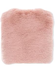 Tulleen Bodywarmer van imitatiebont - Roze