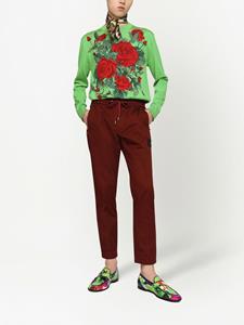 Dolce & Gabbana Trui met geborduurde bloemen - Groen