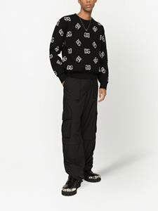 dolce&gabbana Dolce & Gabbana Sweater met DG-logo jacquard - Zwart