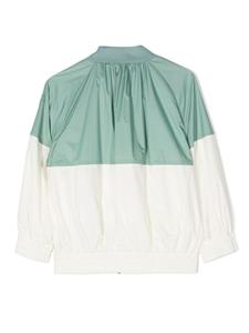 Moncler Enfant Tweekleurig bomberjack - Groen