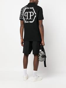 philippplein Philipp Plein Poloshirt met logoprint - Zwart