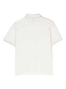 Poloshirt met geborduurd logo - Wit