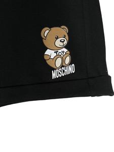 moschinokids Moschino Kids Shorts met teddybeerprint - Zwart