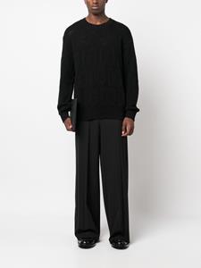 dolce&gabbana Dolce & Gabbana Trui met logo jacquard - Zwart