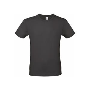 B&C Zwart basic grote maten t-shirt met ronde hals voor heren