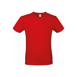 B&C Rood basic grote maten t-shirt met ronde hals voor heren