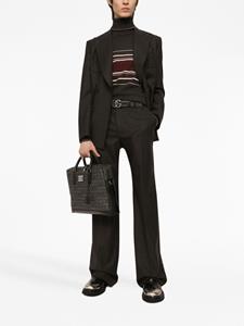 dolce&gabbana Dolce & Gabbana Gestreepte coltrui - Zwart