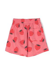 Shorts met aardbei print - Roze
