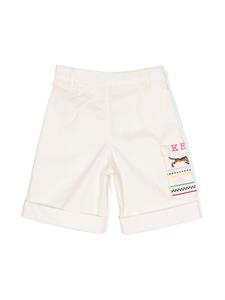 kenzokids Kenzo Kids Shorts met borduurwerk - Beige