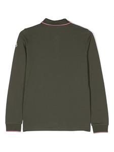 monclerenfant Moncler Enfant Poloshirt met logopatch - Groen