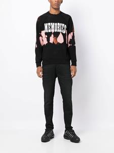 Stain Shade x Hiroshi Fujiwara sweater met glitter - Zwart