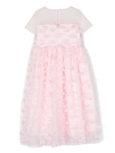 Simonetta Maxi-jurk met bloemenpatch - Roze