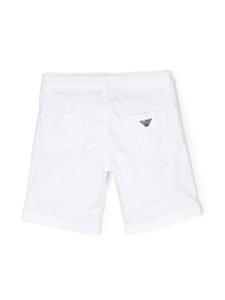 emporioarmanikids Emporio Armani Kids Shorts met logoplakkaat - Wit