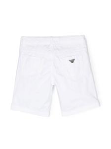 Emporio Armani Kids Shorts met logoplakkaat - Wit