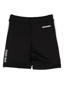 dsquared2kids DSQUARED2 KIDS Shorts met logoprint - Zwart