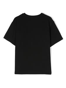 moschinokids Moschino Kids T-shirt met teddybeerprint - Zwart